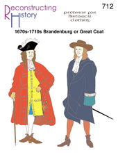 Load image into Gallery viewer, RH712 — Men's Brandenburg or Great Coat sewing pattern