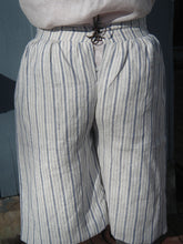 Load image into Gallery viewer, Bob models breeches made with our sewing pattern RH706, which helps you make breeches and slops for the Golden Age of Piracy, 1670s-1730s