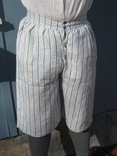 Load image into Gallery viewer, Bob models breeches made with our sewing pattern RH706, which helps you make breeches and slops for the Golden Age of Piracy, 1670s-1730s
