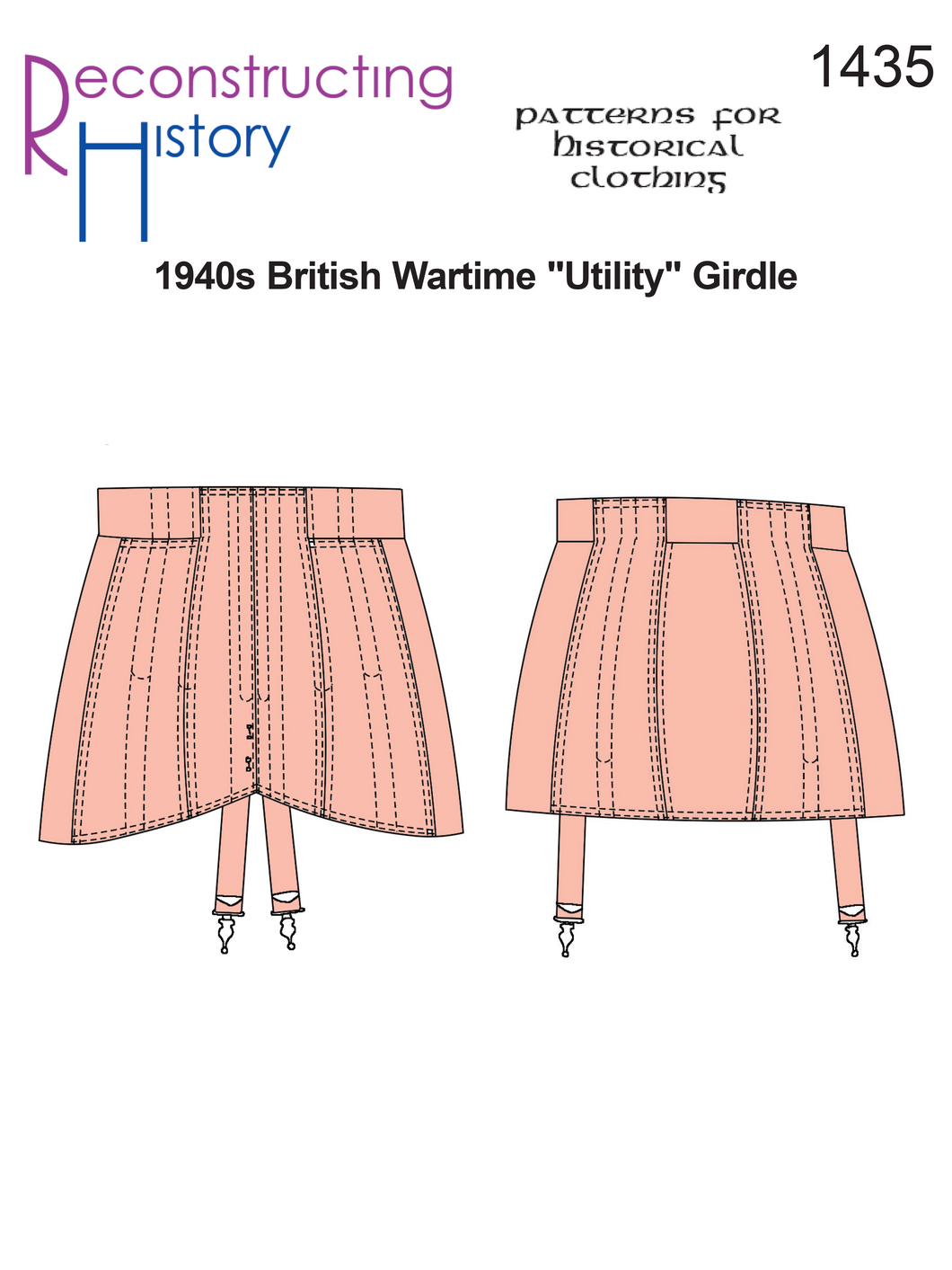 RH1435 — 1940s British Utility Girdle sewing pattern