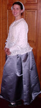 Load image into Gallery viewer, Kass models the 17th century woman&#39;s jacket and petticoat she made using our sewing pattern RH101
