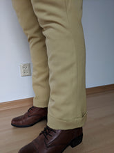 Load image into Gallery viewer, Kass models the jodhpurs she made with our sewing pattern RH1014 (detail of cuffs)

