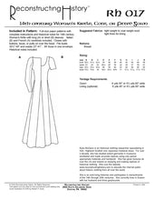 Load image into Gallery viewer, RH017 — 14th century Women&#39;s Kirtle or Cotehardie or Medieval Dress sewing pattern
