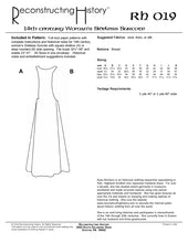 Load image into Gallery viewer, Back cover for our sewing pattern RH019, which helps you make a 14th century women&#39;s sideless surcote
