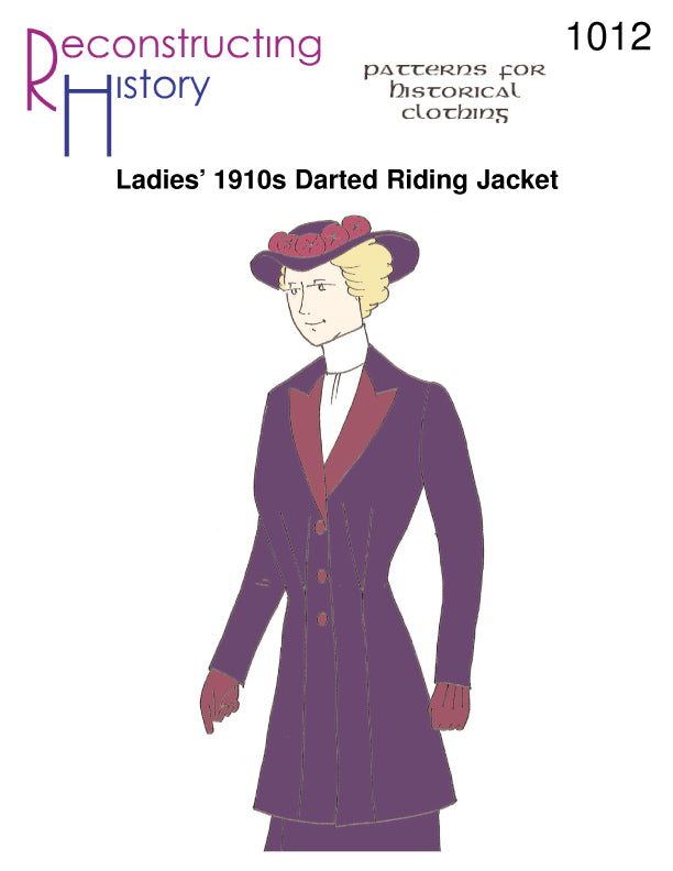 RH1012 — Ladies' 1910s Darted Riding Jacket sewing pattern