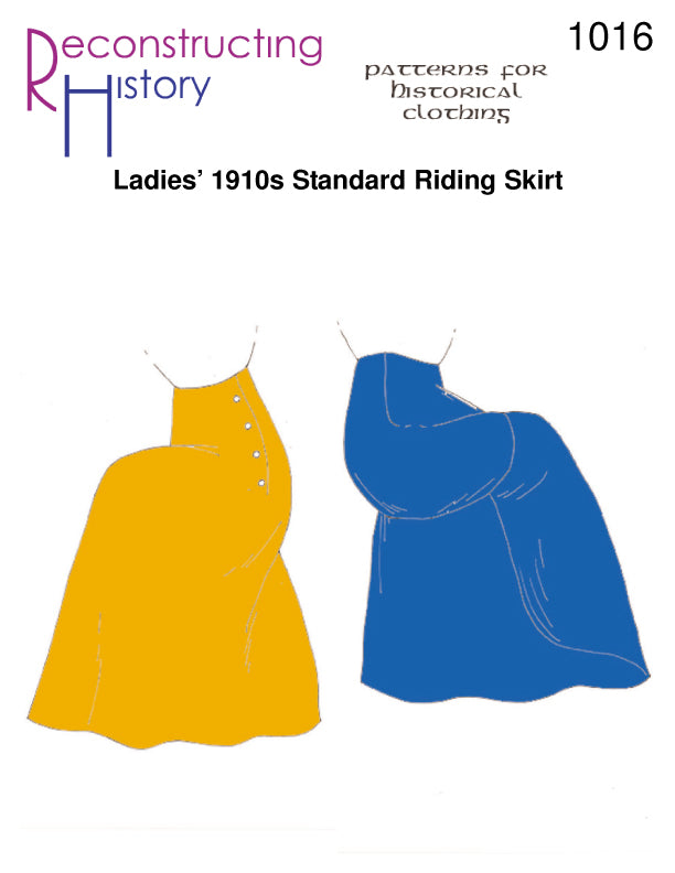 RH1016 — 1910s Standard Riding Skirt sewing pattern