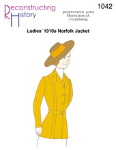 Load image into Gallery viewer, RH1042 — Ladies&#39; 1910s Norfolk Jacket sewing pattern
