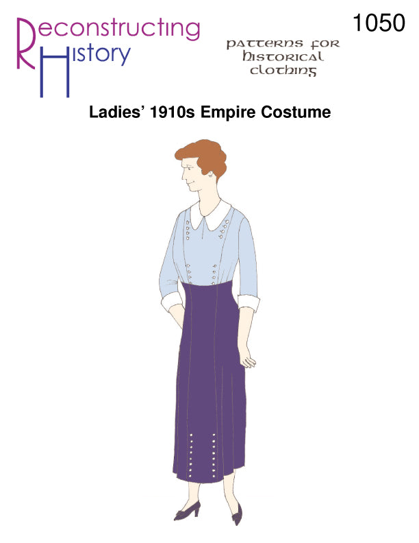 RH1050 — Ladies' 1910s Empire Costume sewing pattern