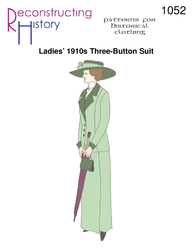RH1052 — Ladies' 1910s Three-Button Walking Suit sewing pattern