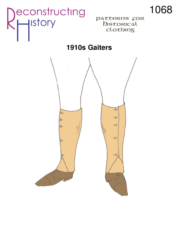 RH1068 — 1910s Gaiters or Spatterdashes sewing pattern