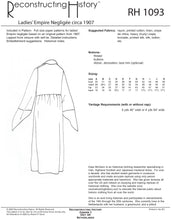 Load image into Gallery viewer, RH1093 — 1907 Empire Negligée sewing pattern
