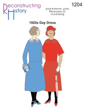 Load image into Gallery viewer, RH1204 — 1920s Day Dress sewing pattern
