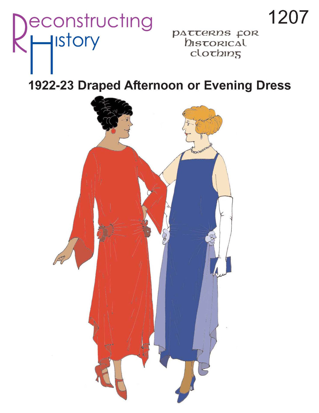 Women's Draped Dress, Below Knee, Vintage 1950s Sewing Pattern – Vintage Sewing  Pattern Company