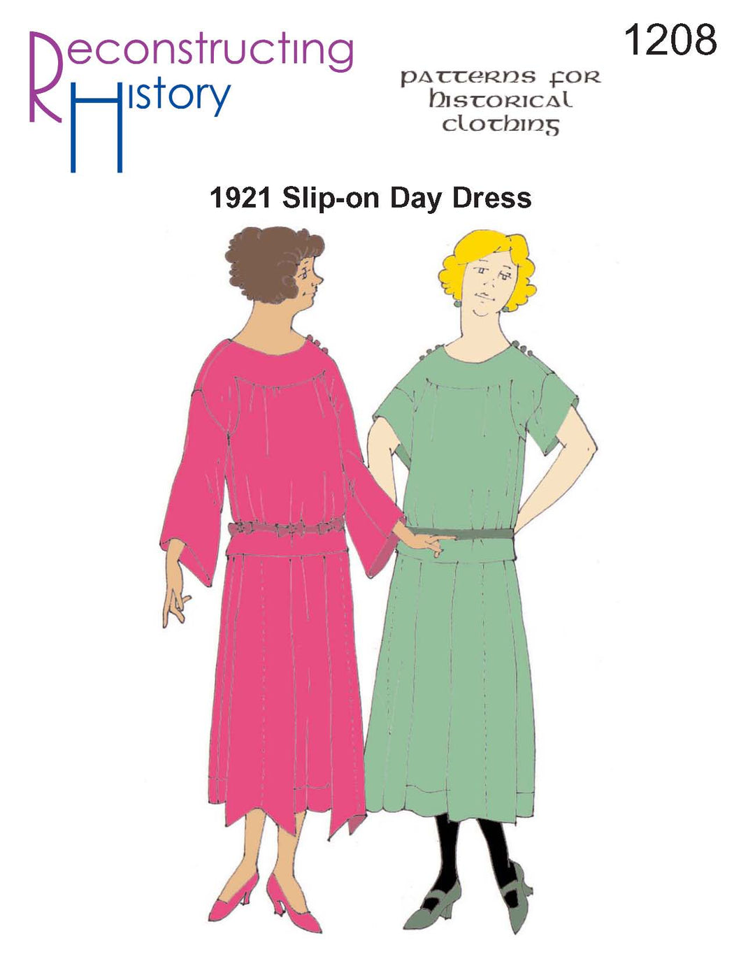 1920s day dress RH1208 — 1920s Day Dress sewing pattern – Reconstructing History