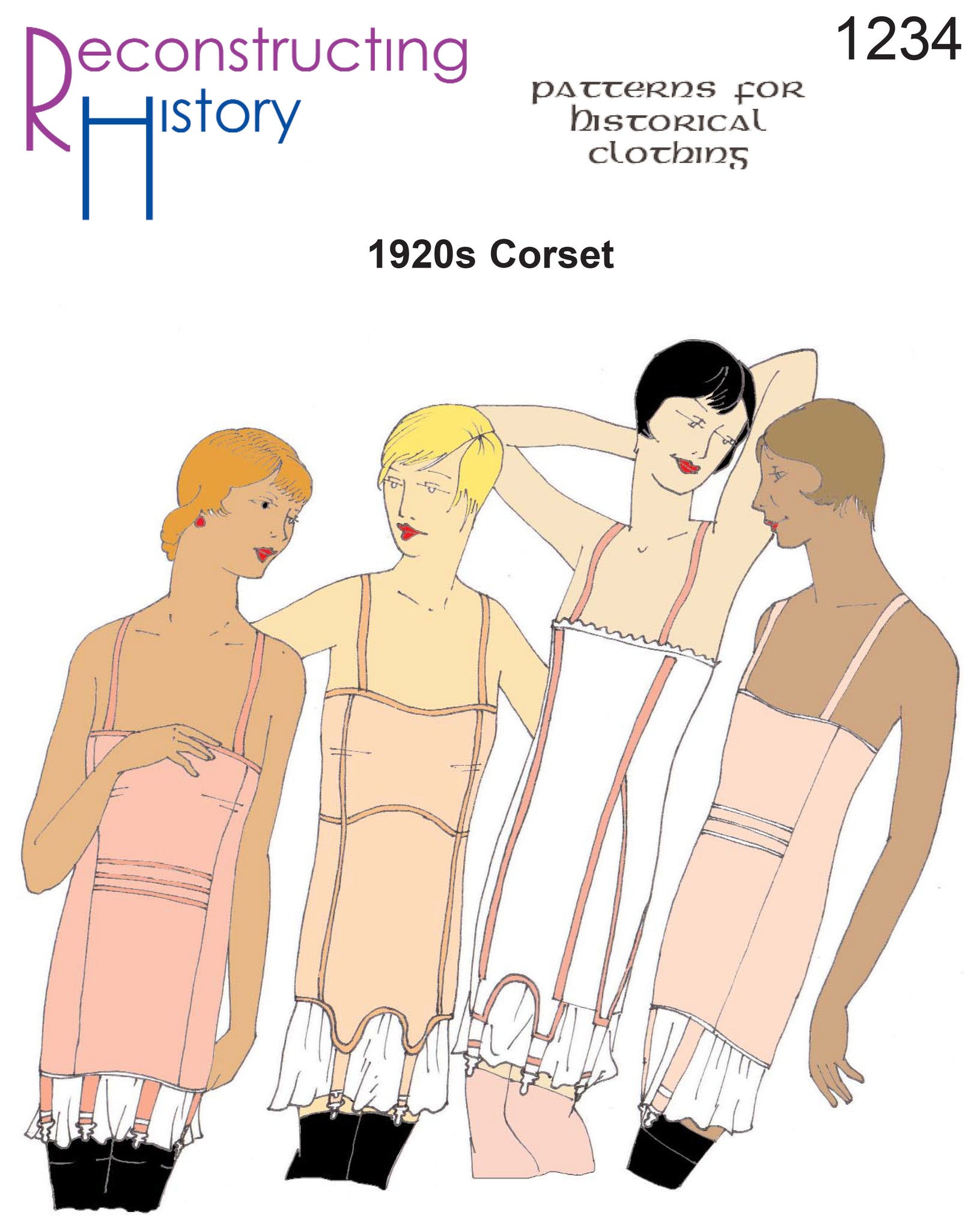 RH1234 — Ladies' 1920s Corset sewing pattern – Reconstructing History