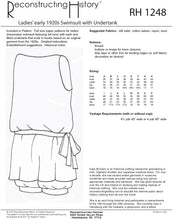 Load image into Gallery viewer, RH1248 — Early 1920s Ladies&#39; Swimsuit with Undertank sewing pattern
