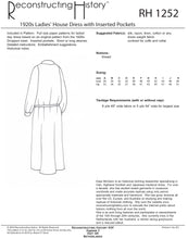 Load image into Gallery viewer, RH1252 — 1920s Ladies&#39; Day Dress with Inserted Pockets sewing pattern
