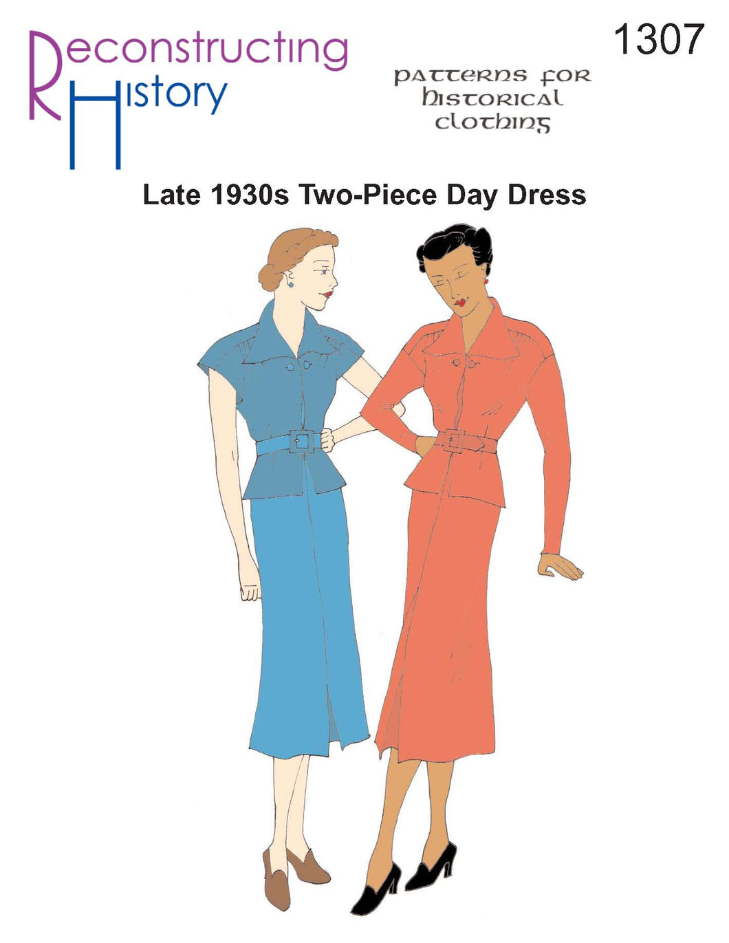 RH1307 — 1930s Day Dress sewing pattern1
