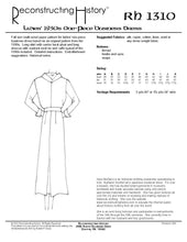 Load image into Gallery viewer, RH1310 — 1930s Business Dress sewing pattern
