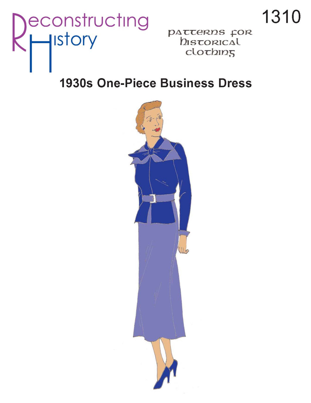 RH1310 — 1930s Business Dress sewing pattern