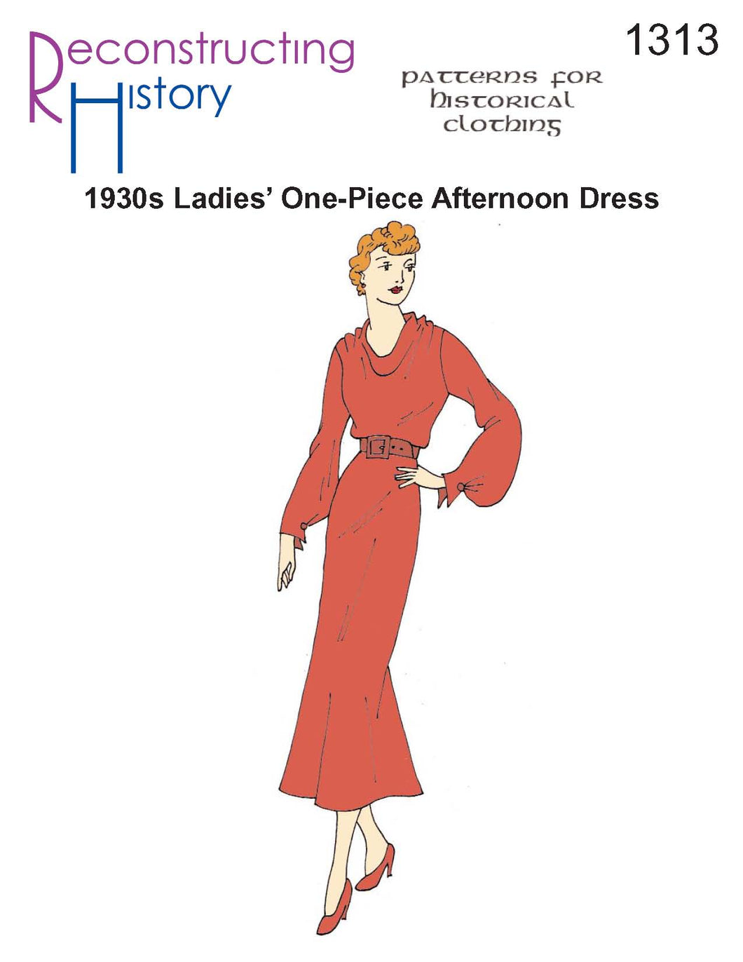 RH1313 — 1930s Afternoon Dress sewing pattern
