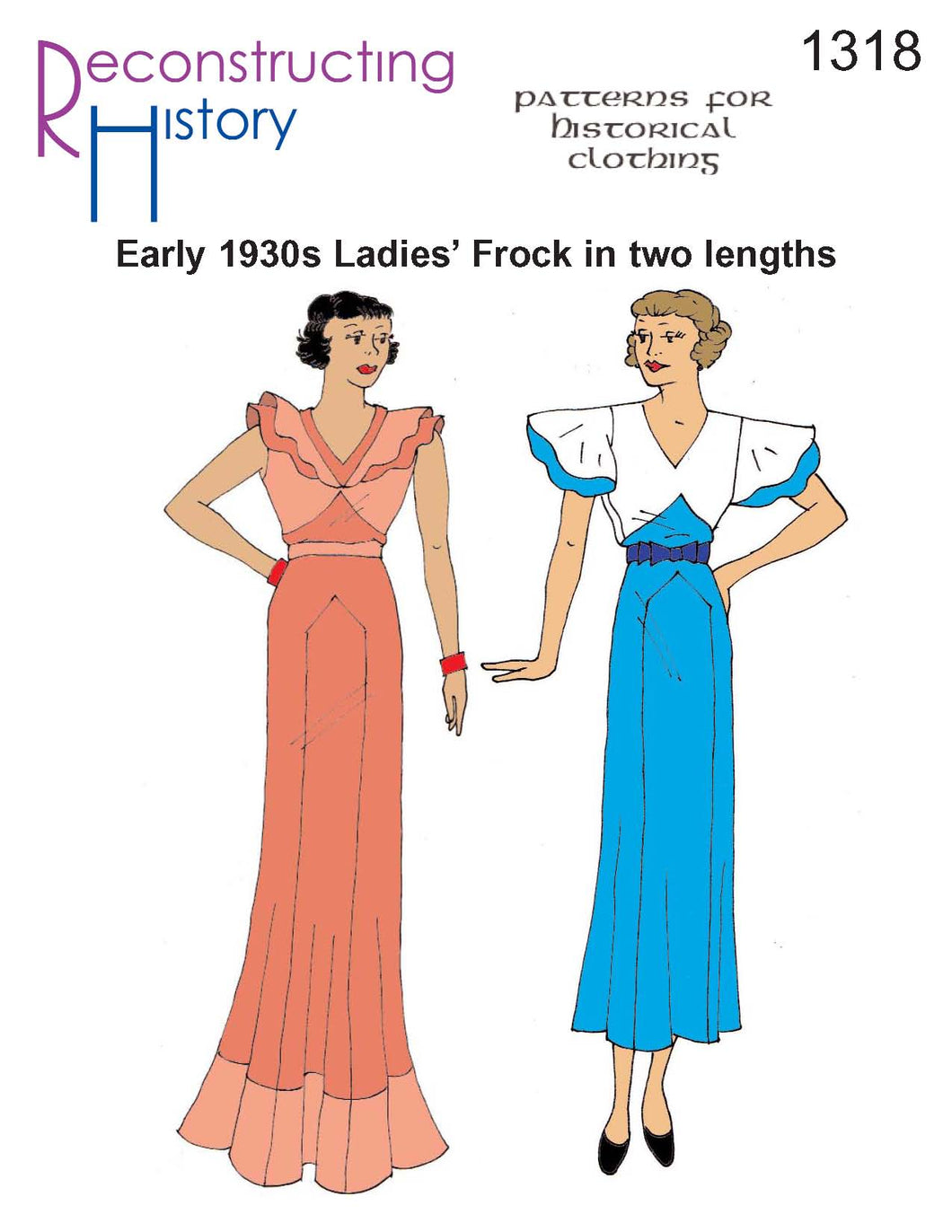 1930s evening dress sewing pattern 1930s Evening Gown Sewing Pattern Decades of Style Pattern Company