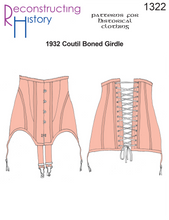 Load image into Gallery viewer, RH1322 — 1932 Coutil Boned Girdle sewing pattern
