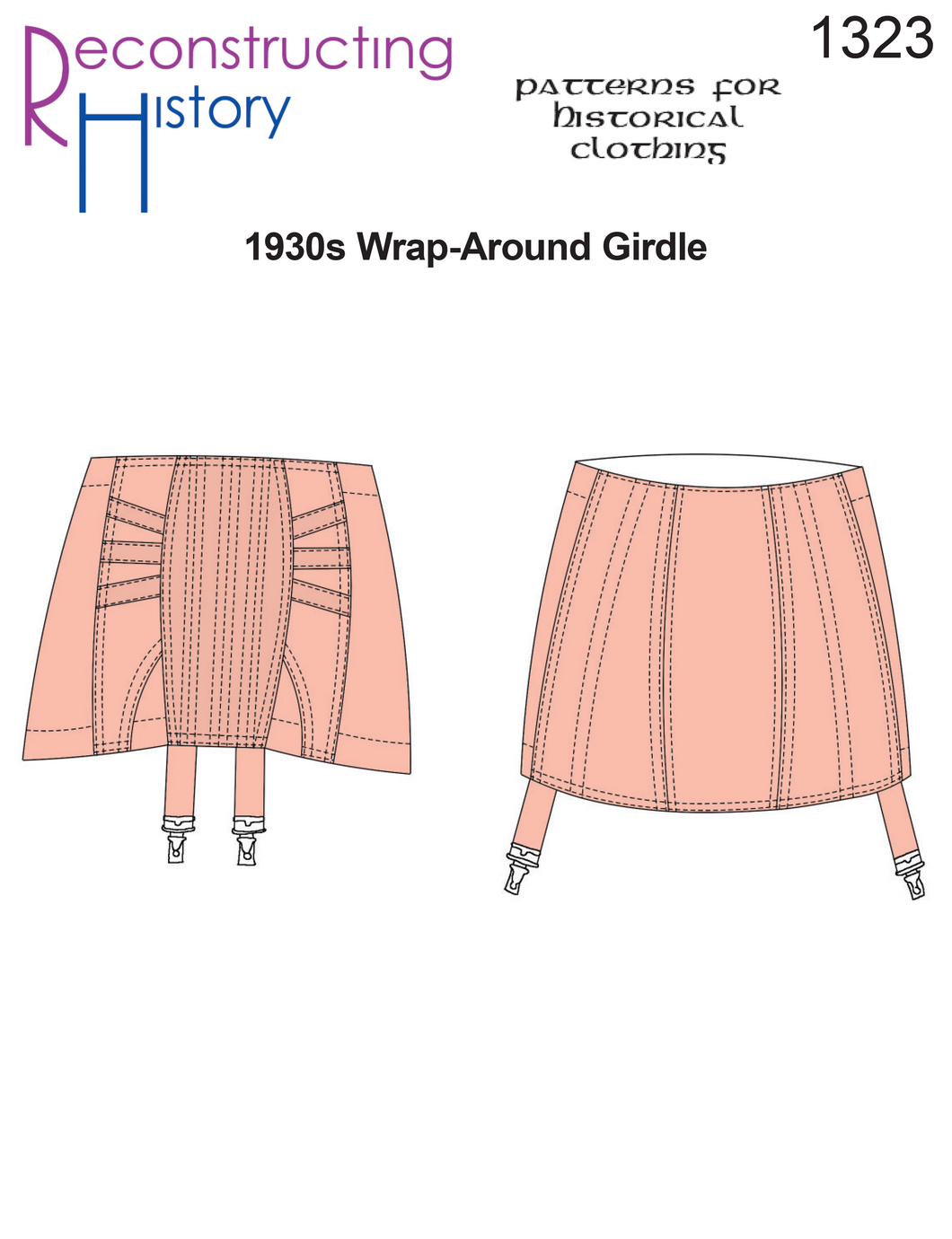 RH1323 — 1930s Wrap-Around Girdle sewing pattern PRE-ORDER