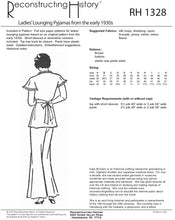 Load image into Gallery viewer, RH1328 — 1930s Lounging Pyjamas sewing pattern
