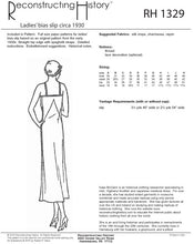 Load image into Gallery viewer, RH1329 — 1930s Bias-cut Slip sewing pattern
