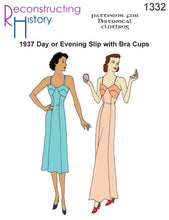 Load image into Gallery viewer, RH1332 — 1937 Day or Evening Slip with Bra Cups sewing pattern
