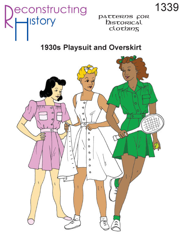 RH1339 — Early 1930s Playsuit sewing pattern