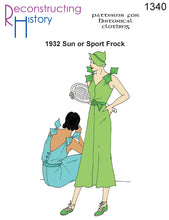 Load image into Gallery viewer, RH1340 — 1932 Sun or Sport Frock sewing pattern
