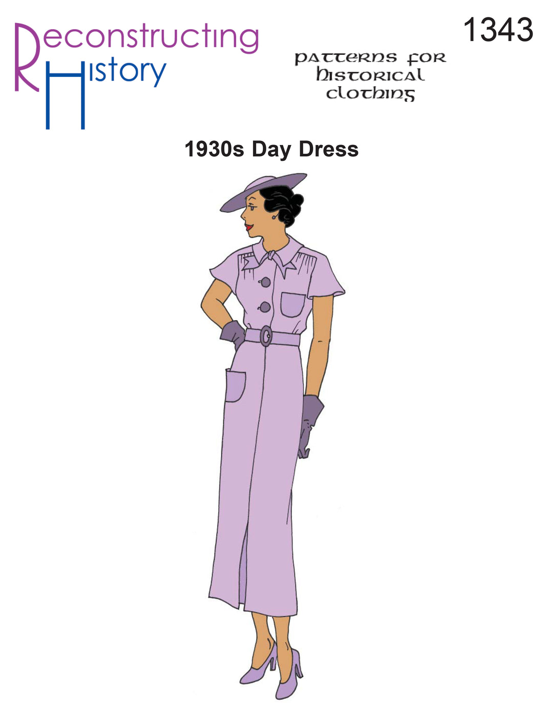 RH1343 — 1930s Day Dress sewing pattern