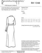 Load image into Gallery viewer, RH1348 — 1930s Nursing Uniform sewing pattern
