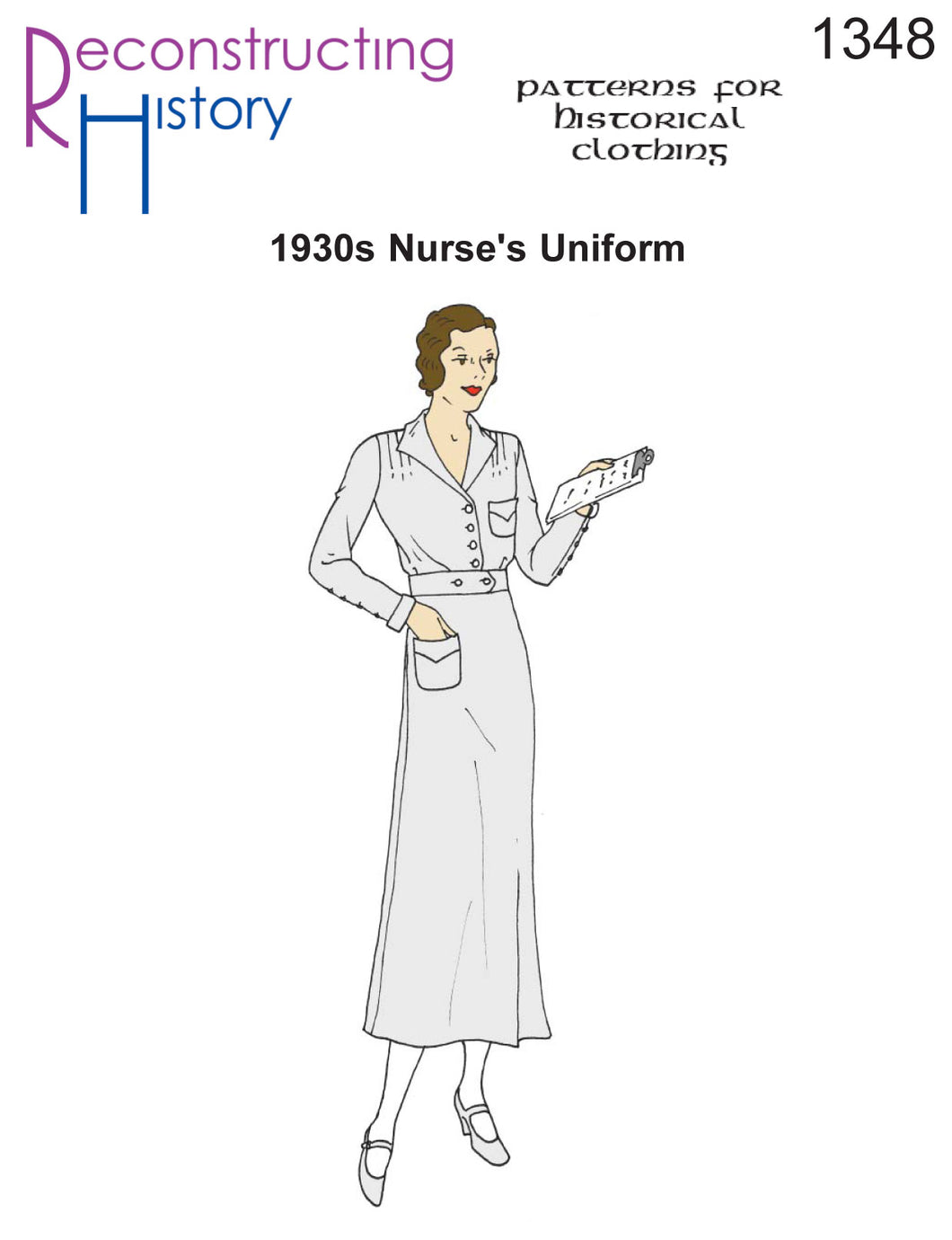 RH1348 — 1930s Nursing Uniform sewing pattern