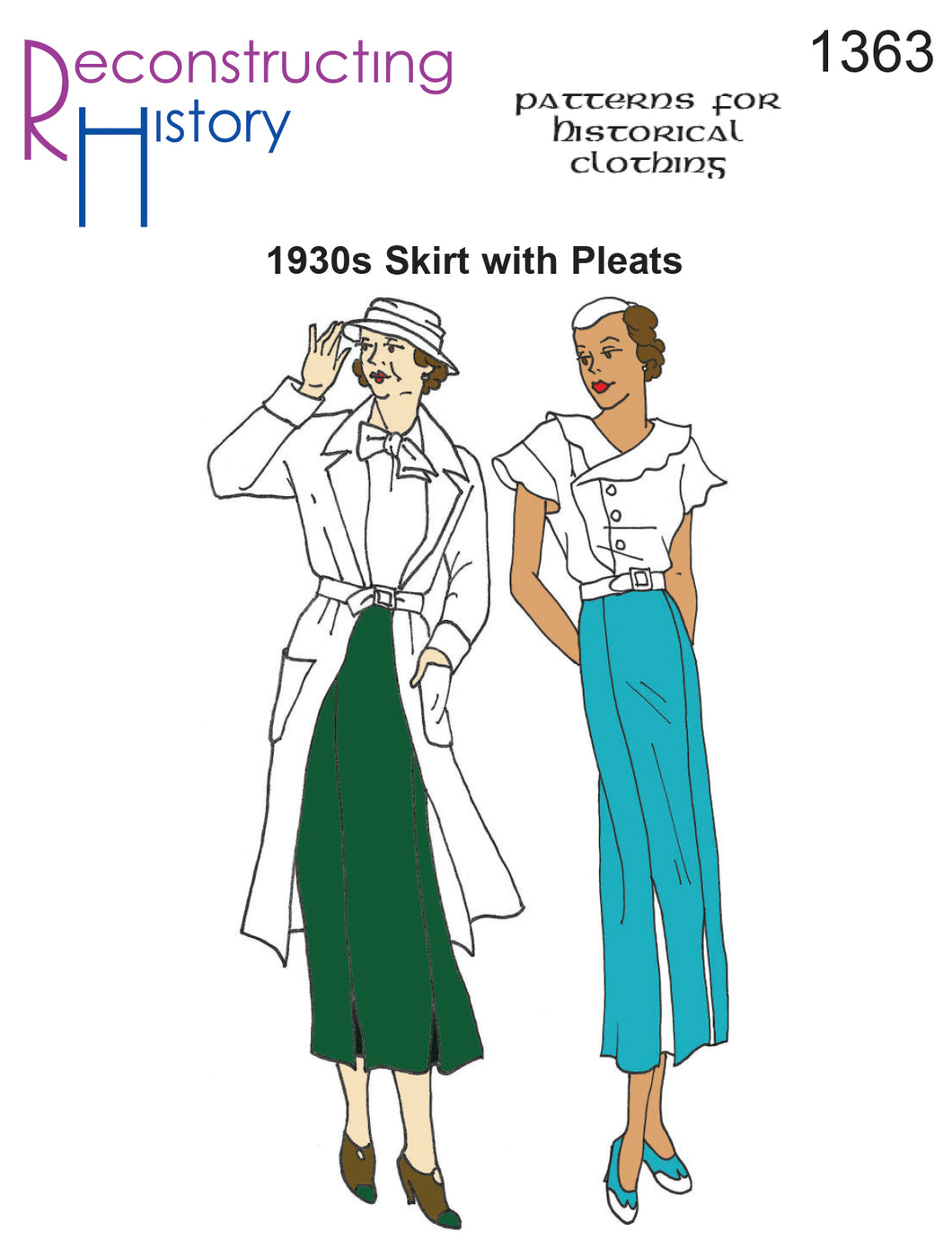 RH1363 — Ladies' 1930s Skirt sewing pattern