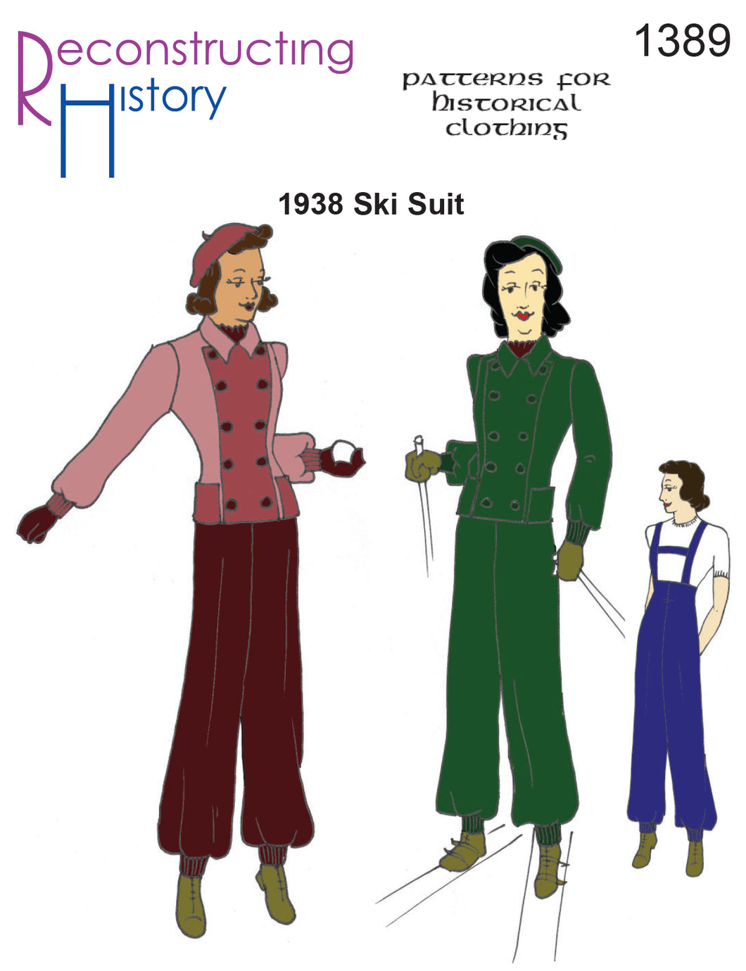 RH1389 — 1930s Ski or Snow Suit sewing pattern