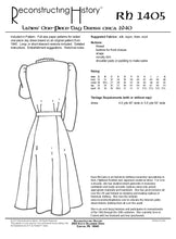 Load image into Gallery viewer, RH1405 — 1940 Ladies&#39; One-Piece Dress sewing pattern

