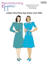 Load image into Gallery viewer, RH1405 — 1940 Ladies&#39; One-Piece Dress sewing pattern
