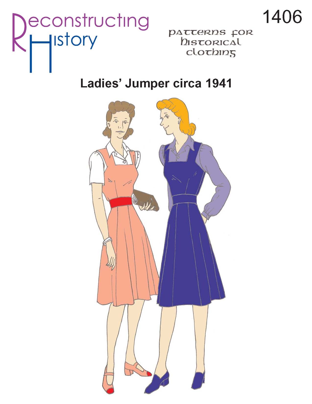 RH1406 — 1941 Ladies' Jumper and Blouse sewing pattern – Reconstructing ...