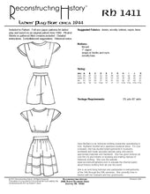 Load image into Gallery viewer, RH1411 — 1944 Ladies&#39; Play Suit sewing pattern
