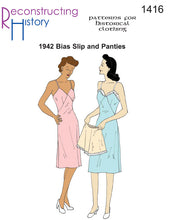 Load image into Gallery viewer, RH1416 — 1942 Bias-cut Slip and Panties sewing pattern

