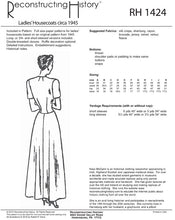 Load image into Gallery viewer, RH1424 — 1945 Housecoat sewing pattern
