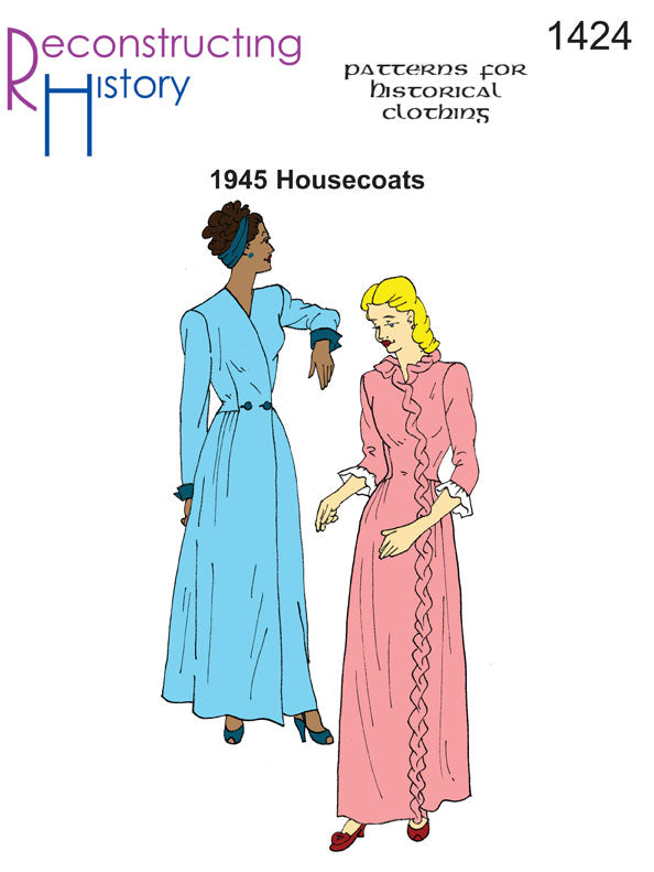 RH1424 — 1945 Housecoat sewing pattern