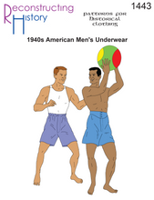 Load image into Gallery viewer, RH1443 — 1940s American Men&#39;s Underwear sewing pattern
