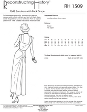Load image into Gallery viewer, RH1509 — 1948 Sundress with Skirt Back Drape sewing pattern
