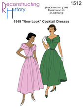 Load image into Gallery viewer, RH1512 — 1949 &quot;New Look&quot; Cocktail Dresses sewing pattern
