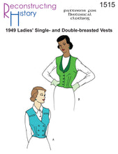 Load image into Gallery viewer, RH1515 — 1949 Ladies&#39; Vests sewing pattern

