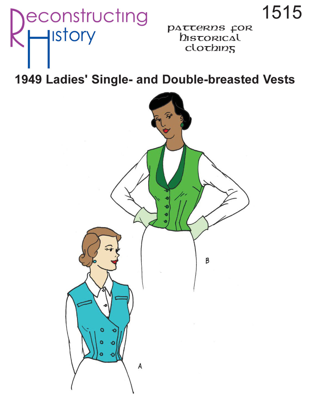 RH1515 — 1949 Ladies' Vests sewing pattern